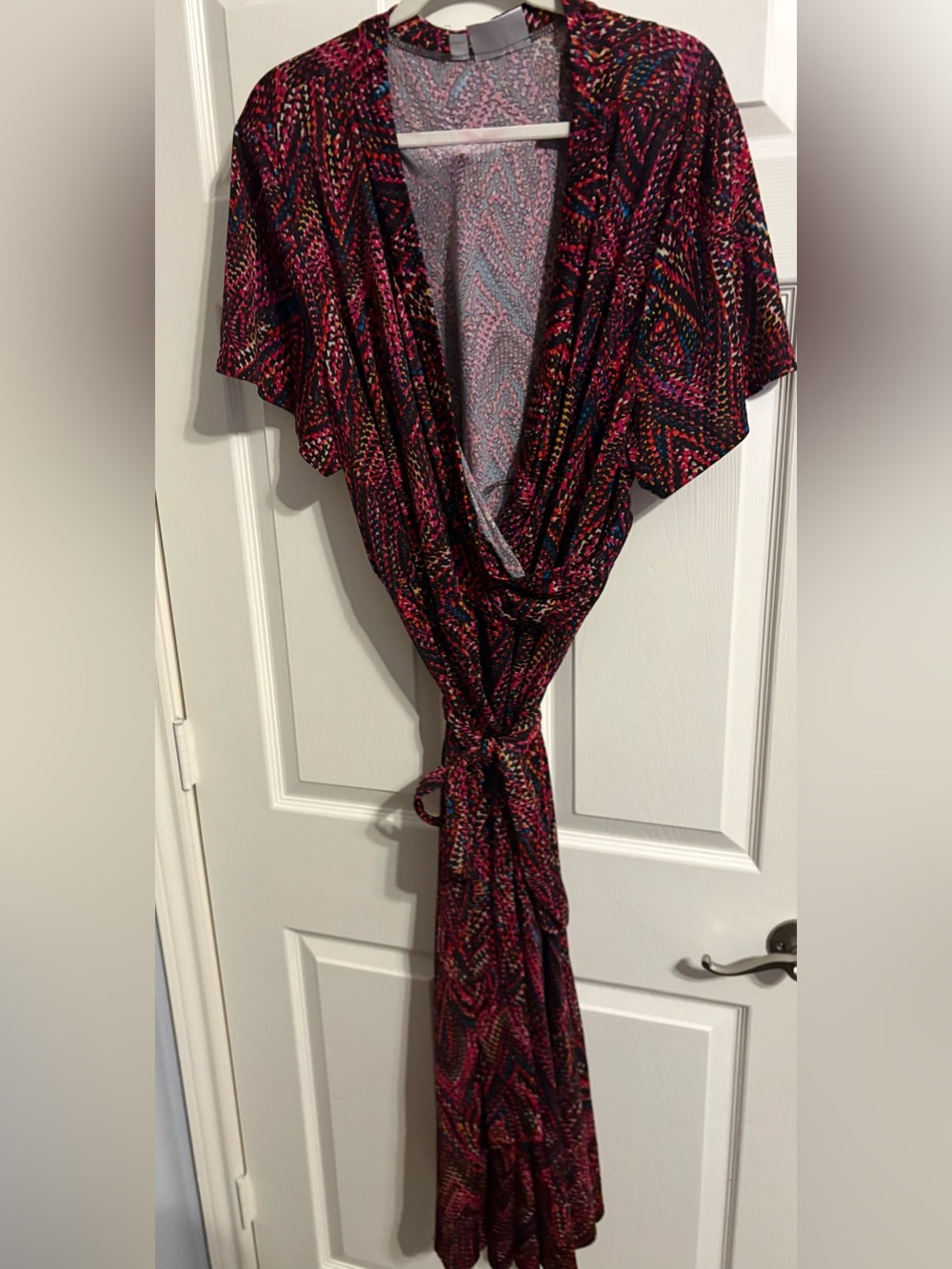 127- avenue multicolor graphic maxi dress